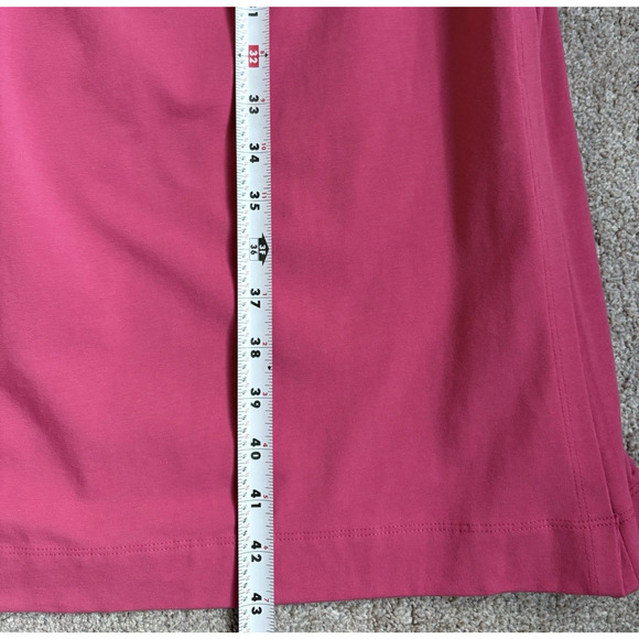 Soft Surroundings Wear Anywhere Dress Stretch Knit Pink Faux Wrap V-neck XL - Picture 15 of 15